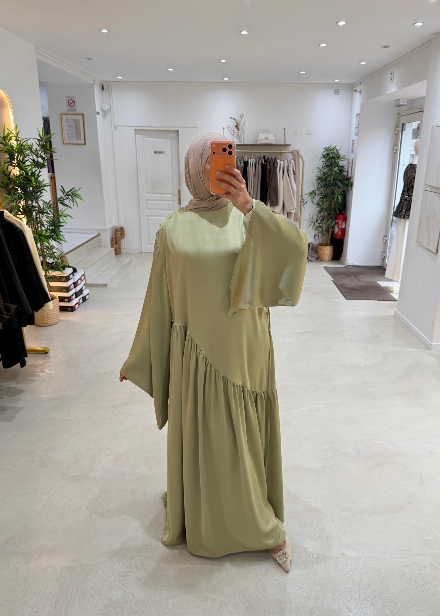 Robe Amara Signature vert pomme
