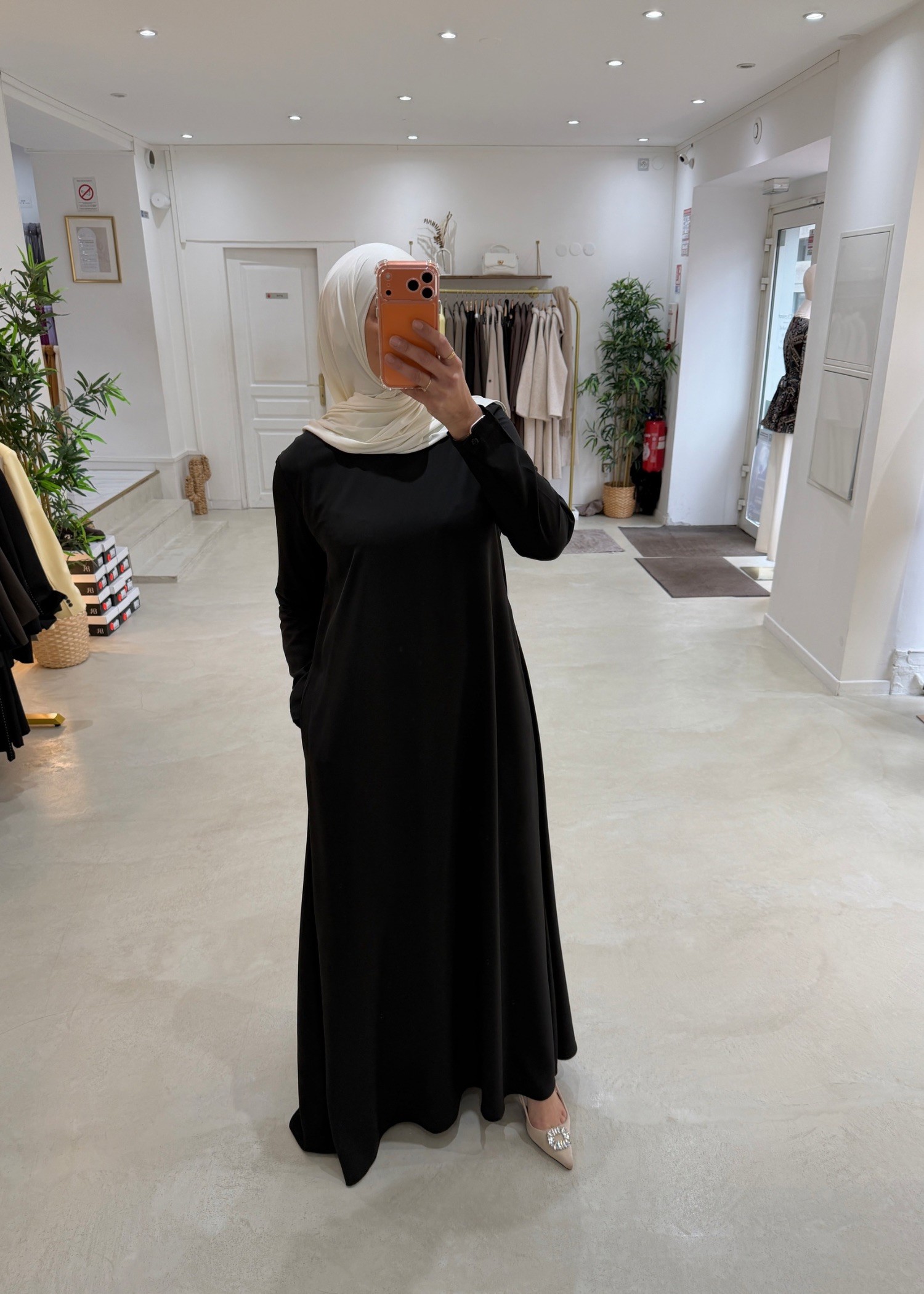 Abaya Selmaya noir