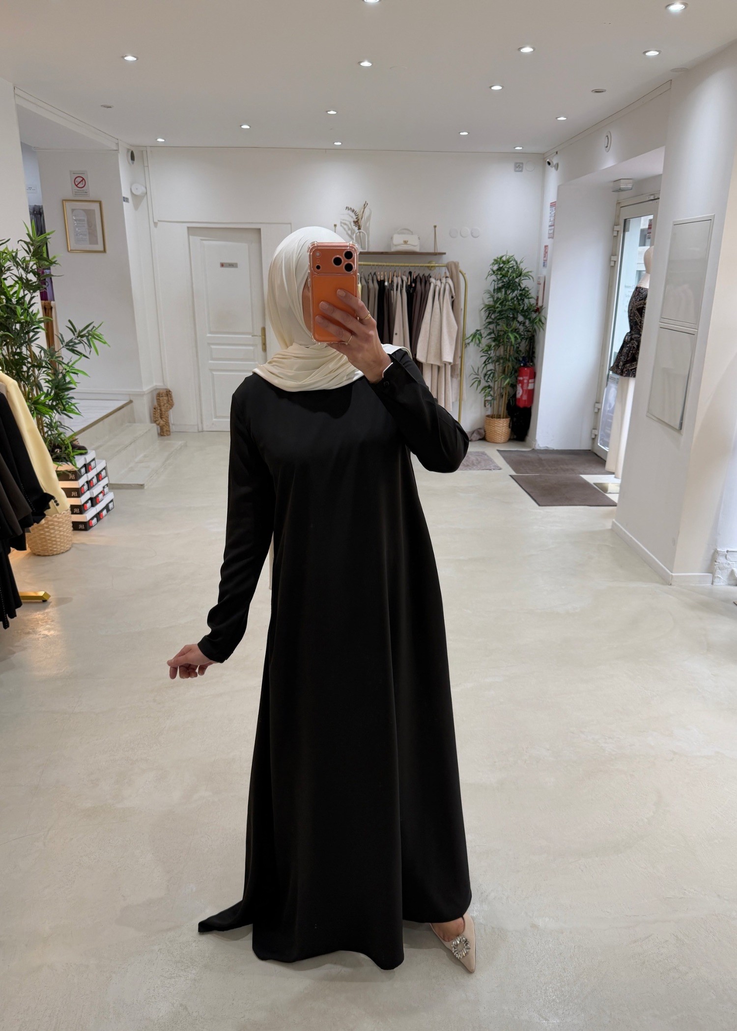 Abaya Selmaya noir