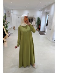 Abaya Selmaya Vert anis