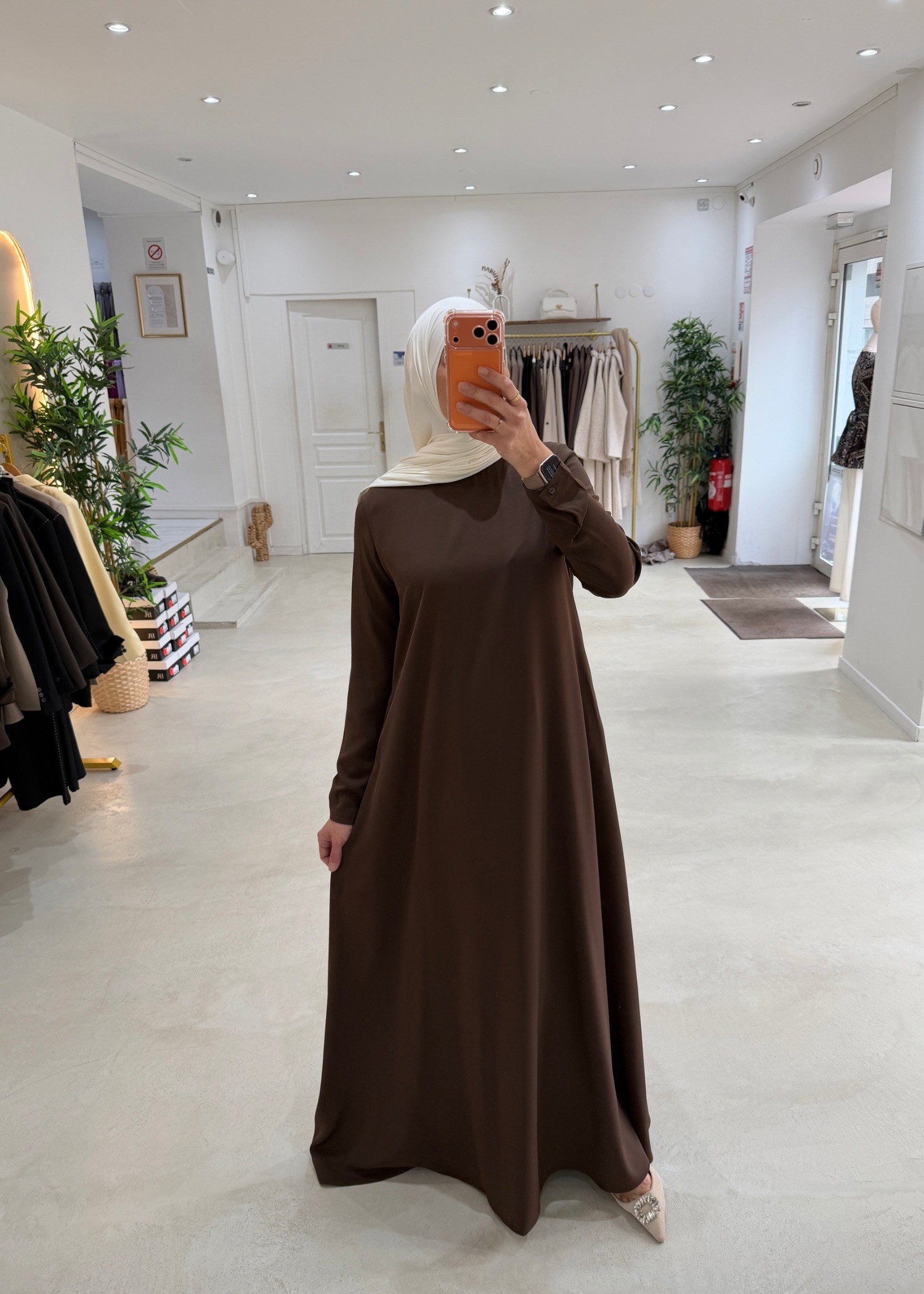Abaya Selmaya chocolat