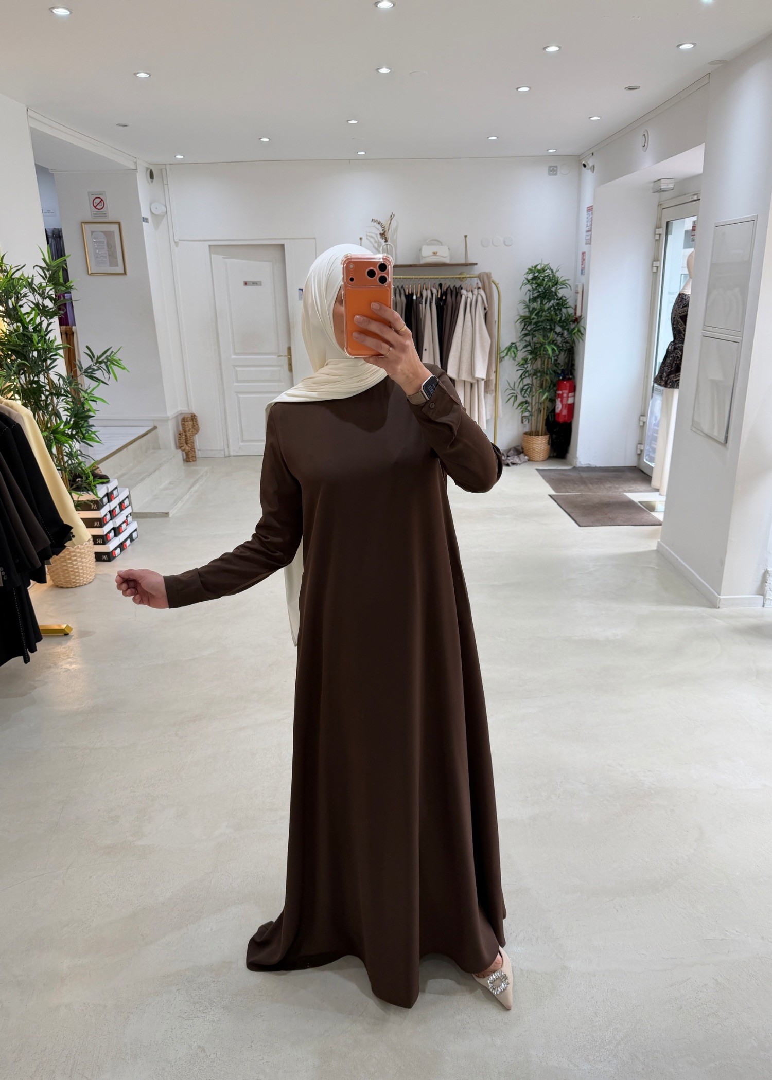 Abaya Selmaya chocolat