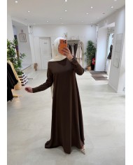 Abaya Selmaya chocolat