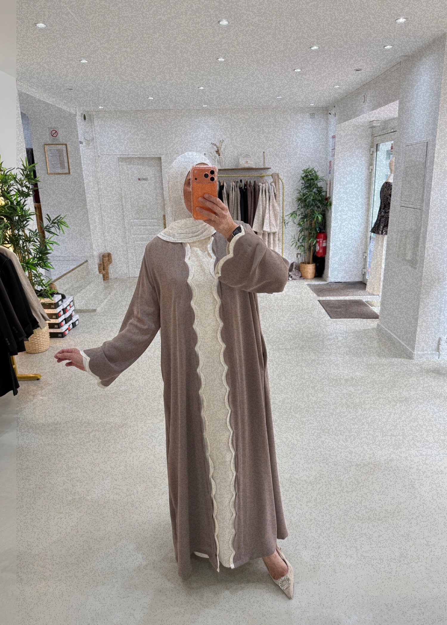 Set Harmonie taupe/crème