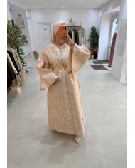 Robe Malika brocard doré