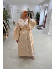 Robe Malika brocard doré