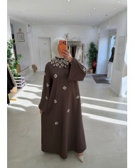 Abaya Jawhara chocolat
