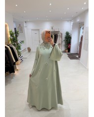 Abaya Jawhara beige nude