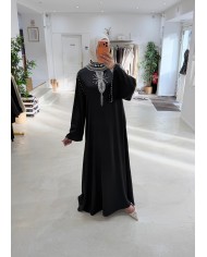 Abaya Taj Al Noor vert sauge