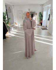 Abaya Taj Al Noor rose clair