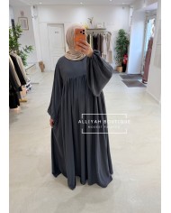 Abaya ballon gris clair