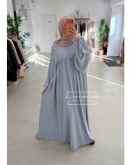 Abaya ballon gris clair
