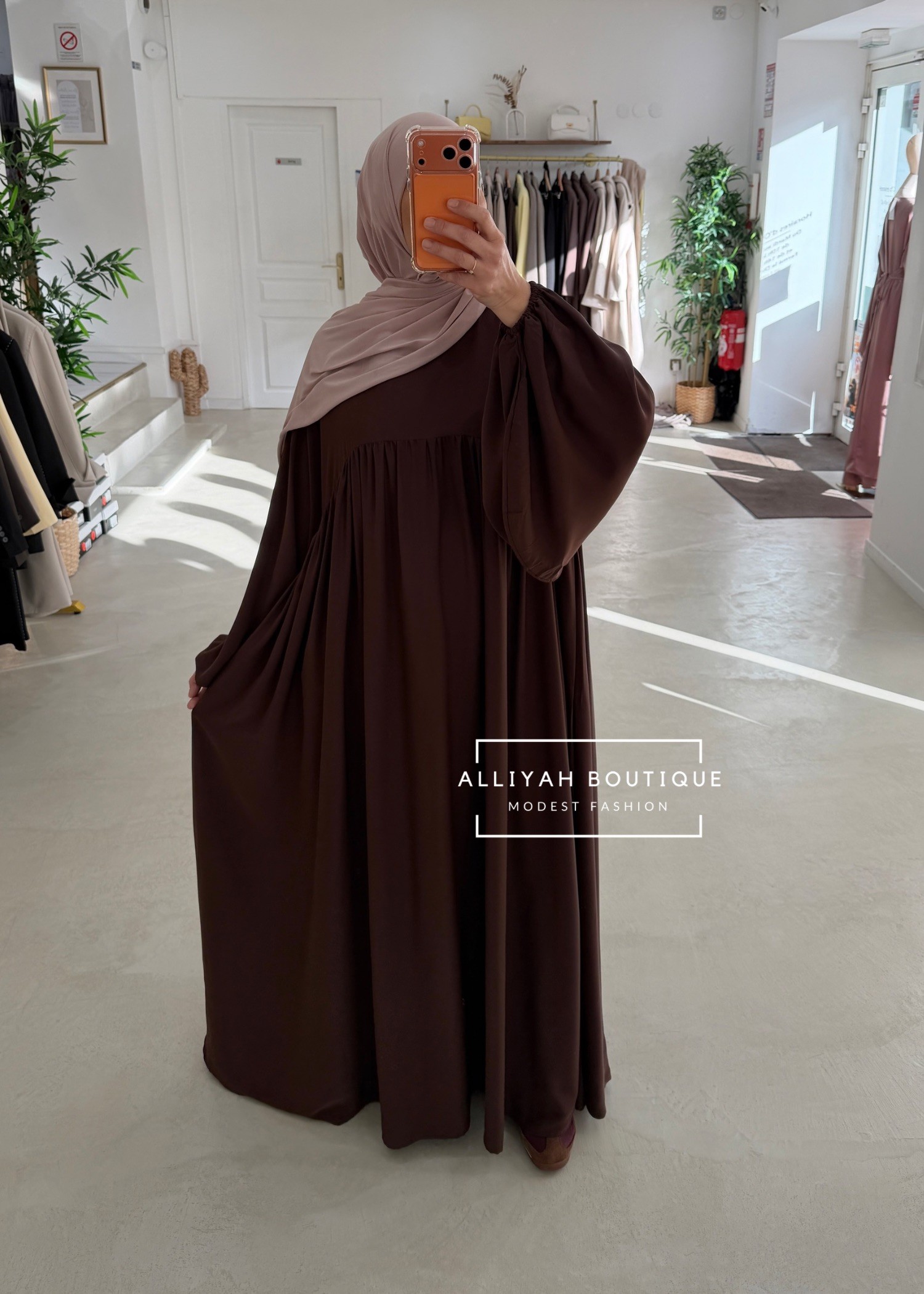 Abaya ballon chocolat