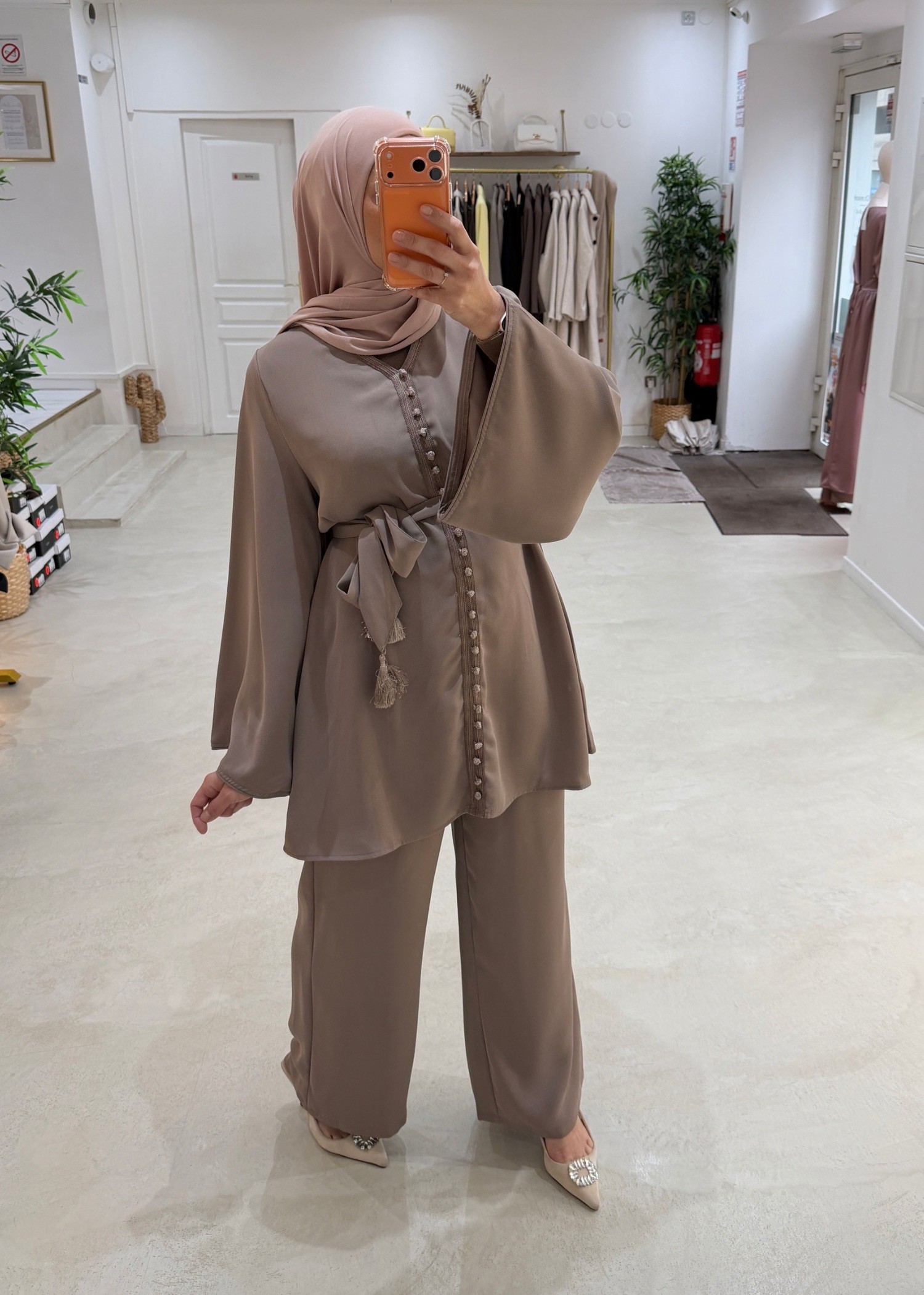 Ensemble Casablanca taupe
