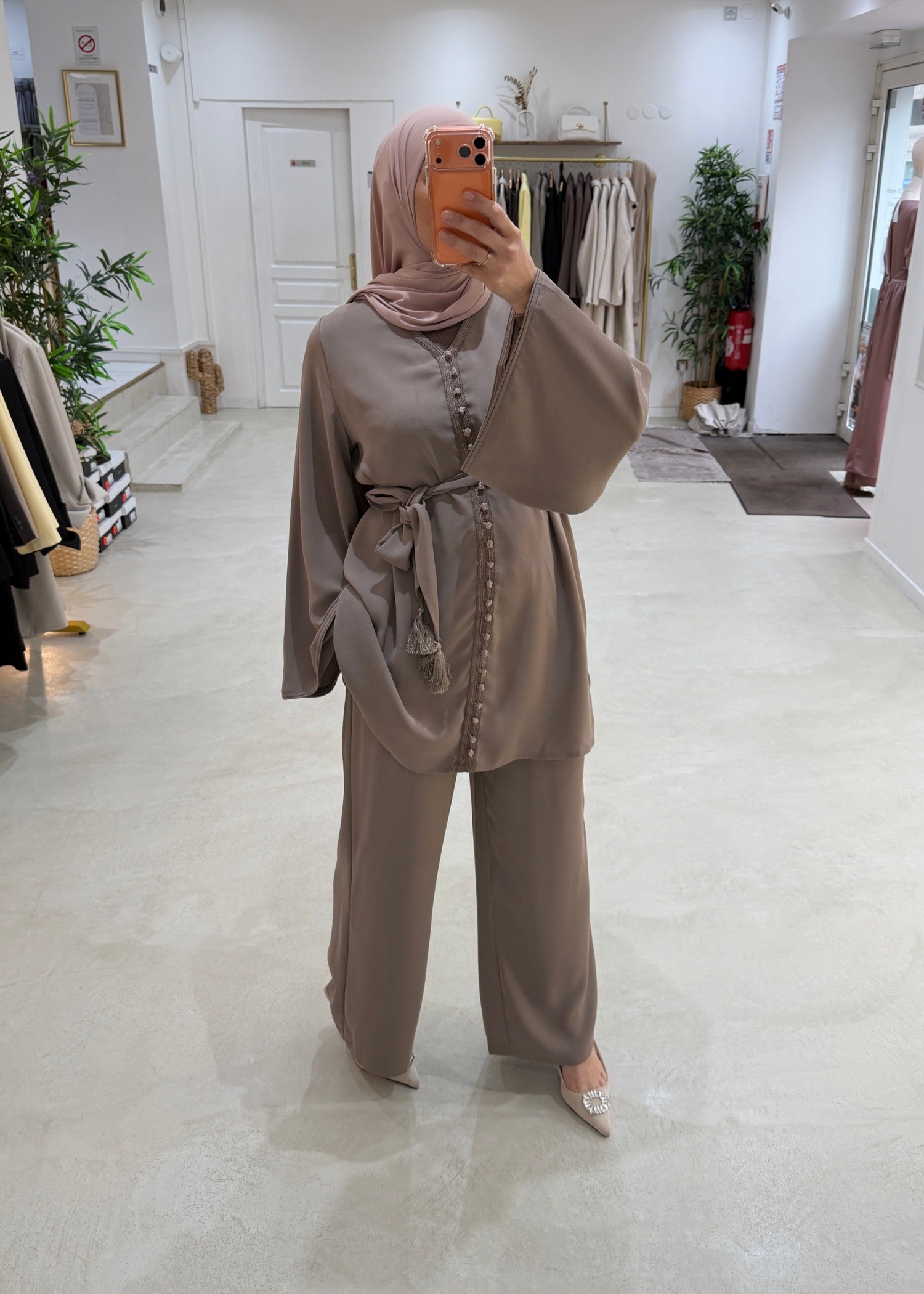 Ensemble Casablanca taupe