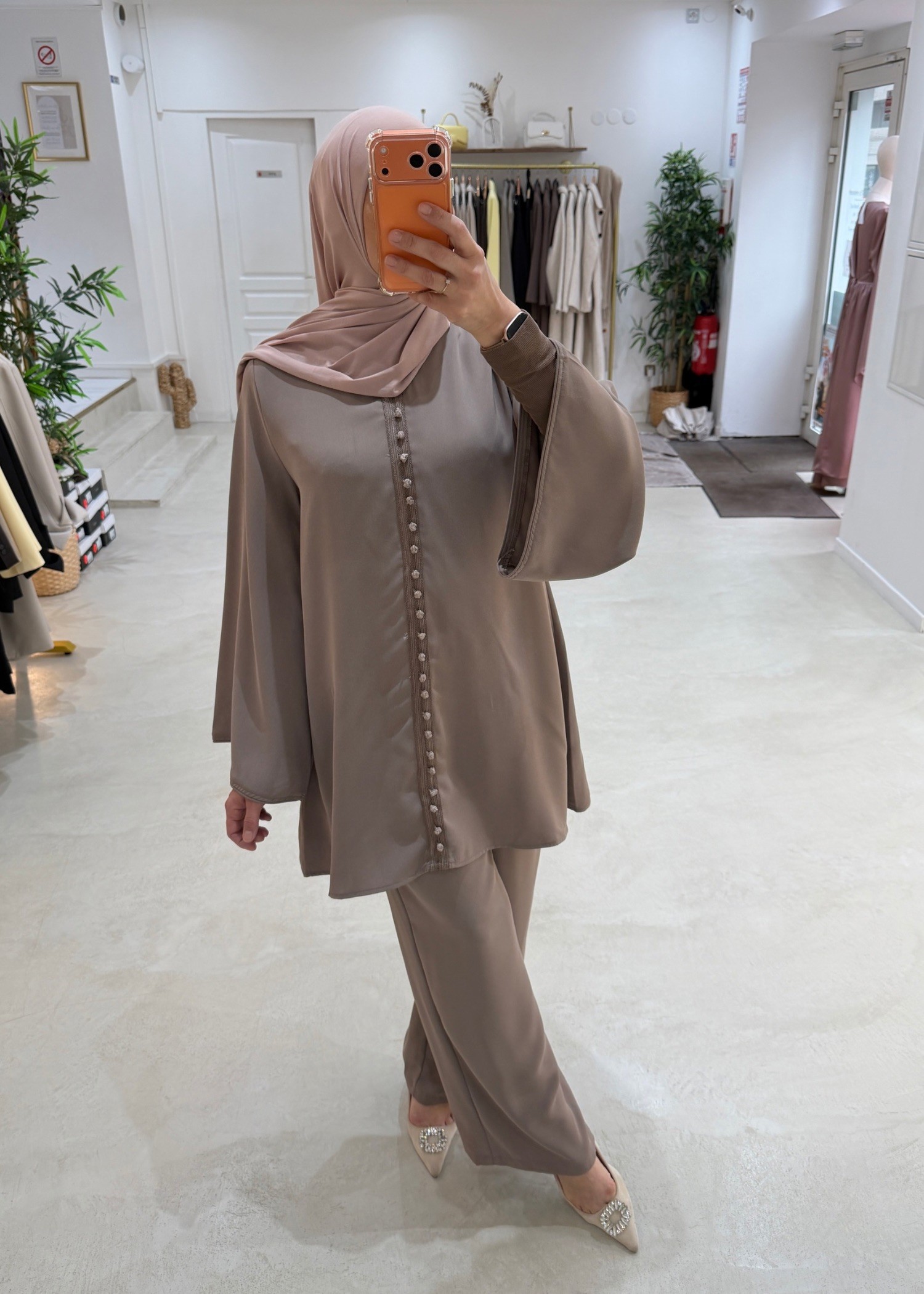 Ensemble Casablanca taupe