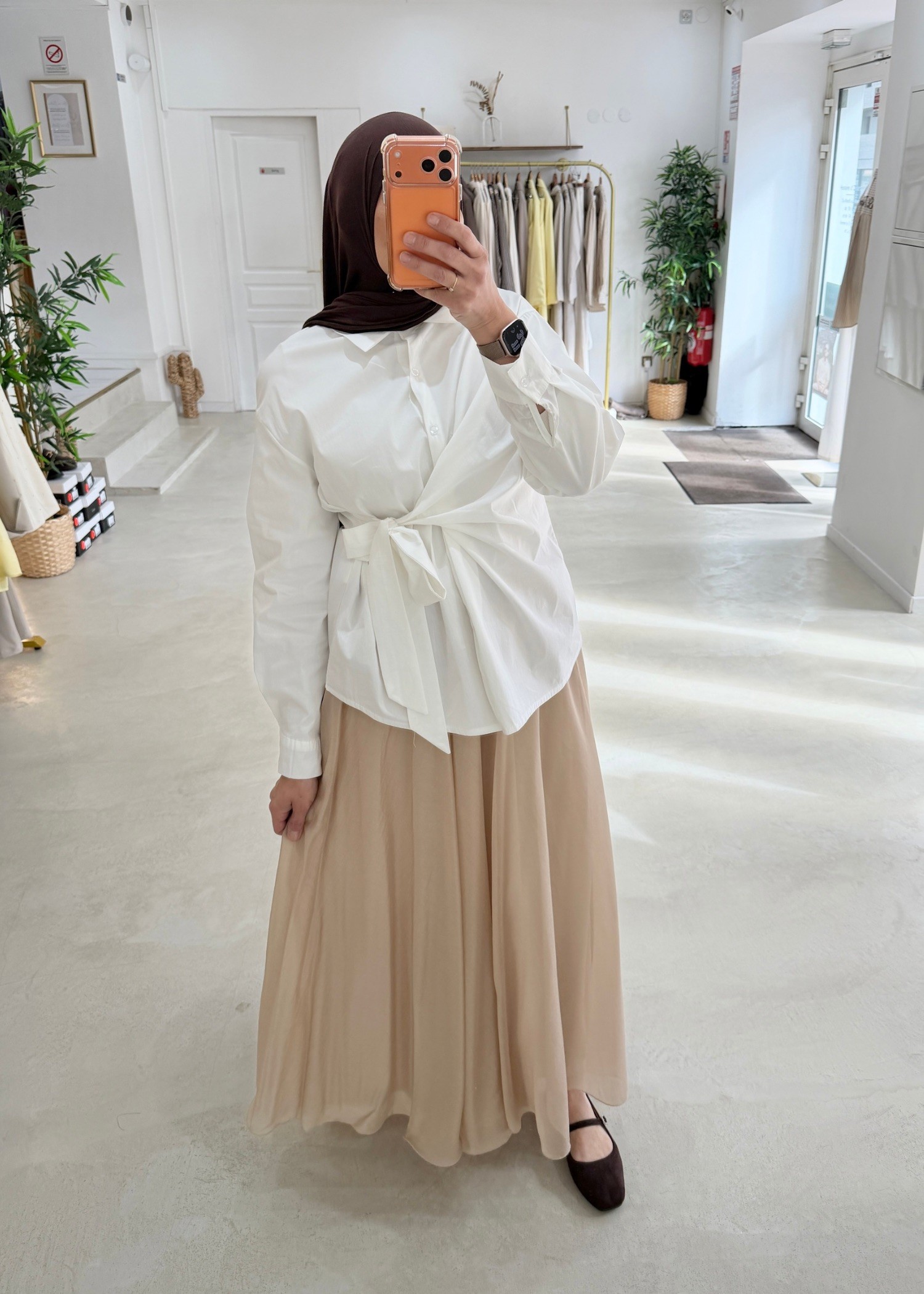 Jupe Lily beige crème