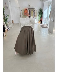 Jupe signature chocolat