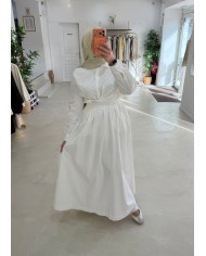 Jupe signature taupe