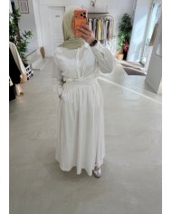 Jupe signature blanche