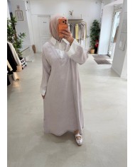 Robe Duala vert kaki clair