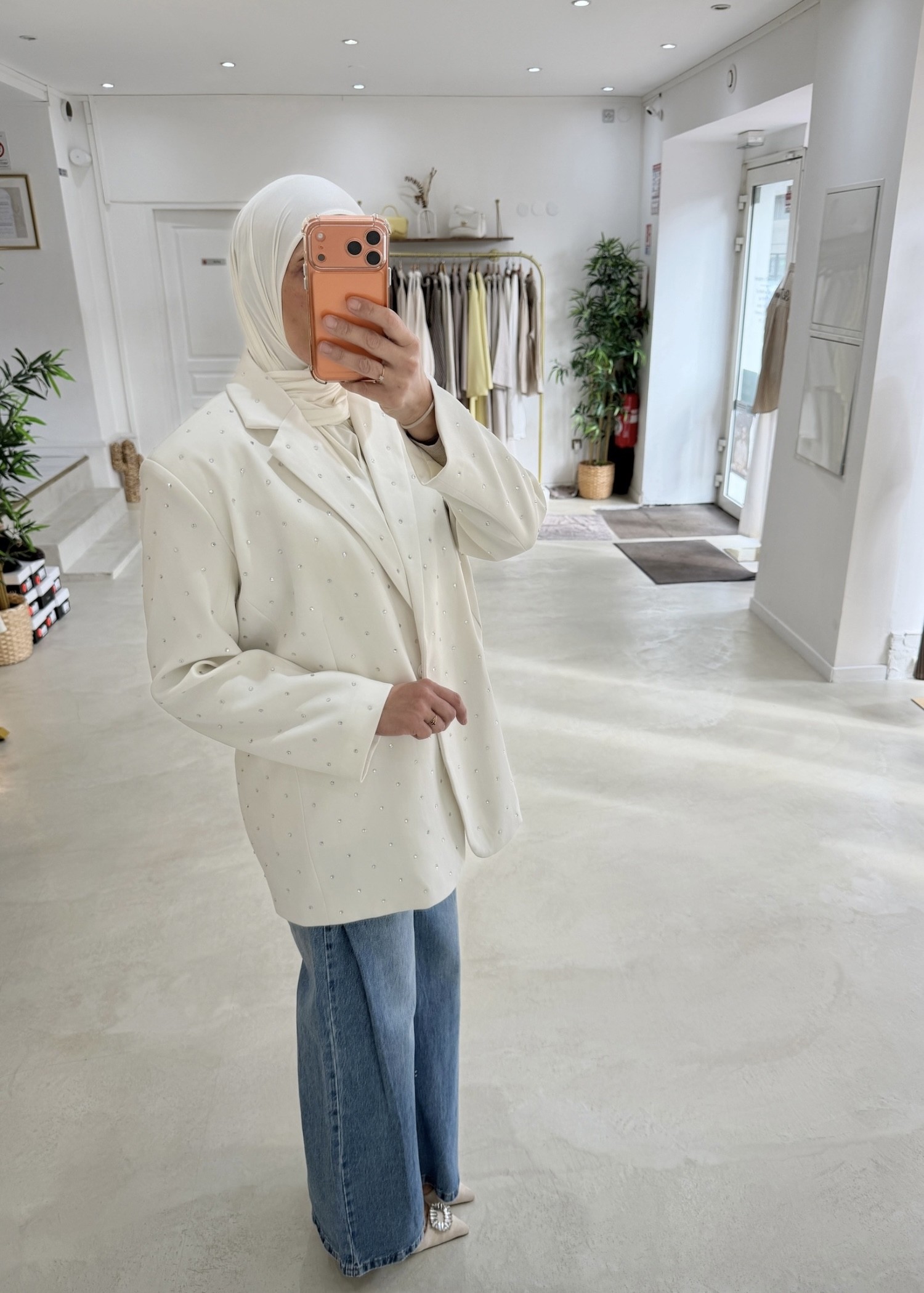Blazer Aura blanc cassé
