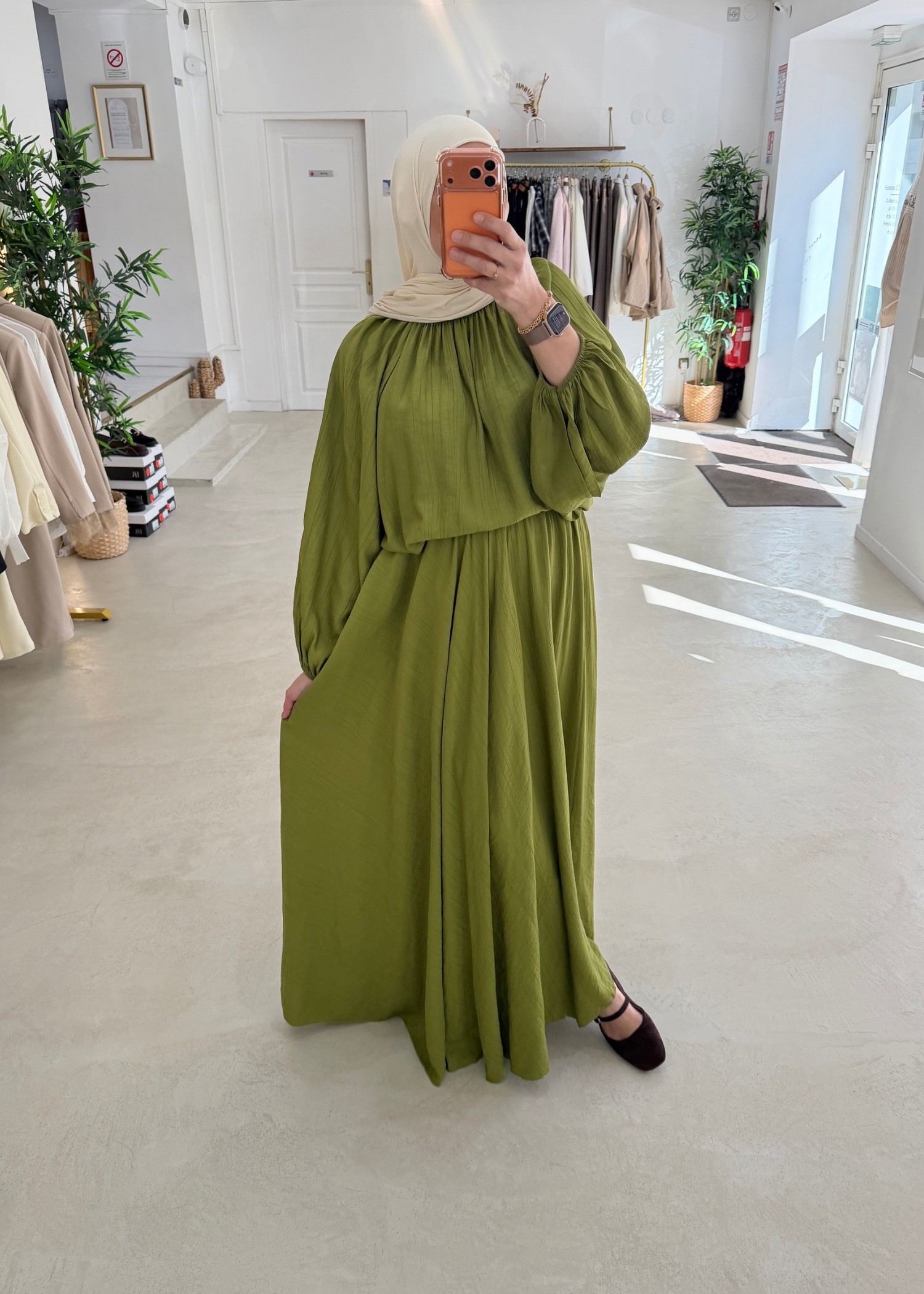 Ensemble Kessie vert olive