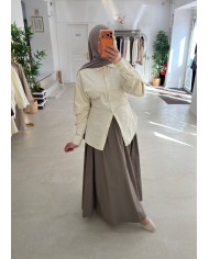 Chemise sculptée blanche