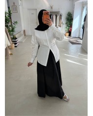 Chemise sculptée blanche
