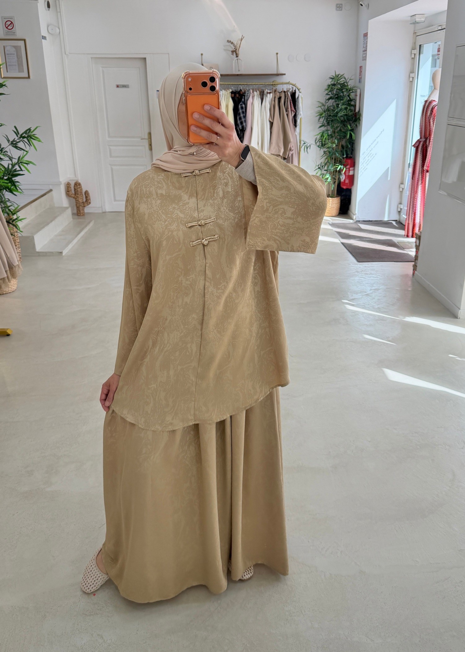 Ensemble Yuna jaune/doré