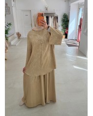 Ensemble Yuna jaune/doré