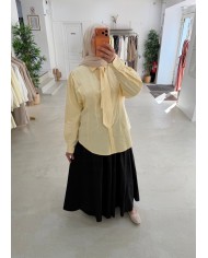 Chemise cravate blanche