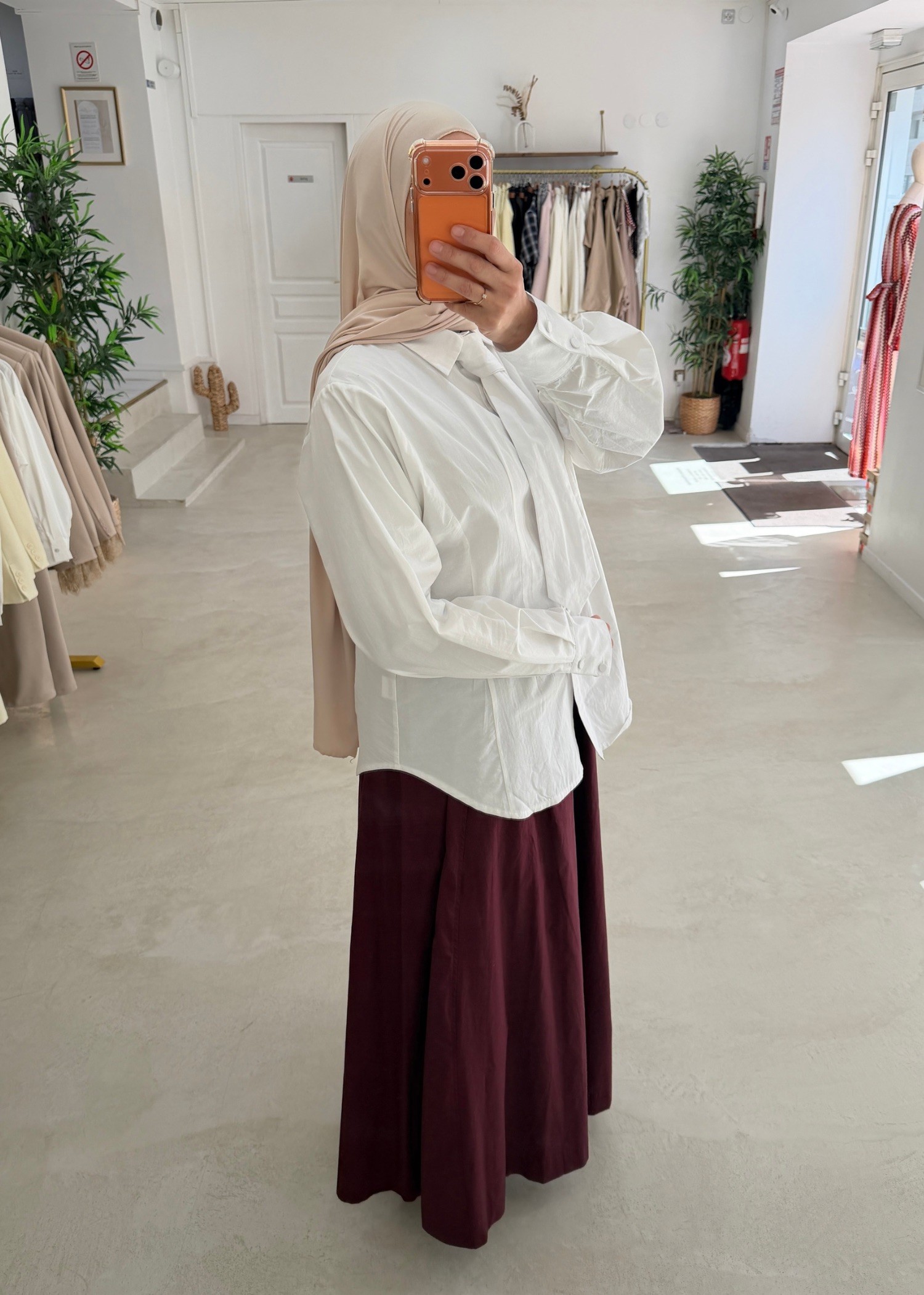 Chemise cravate blanche