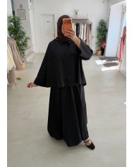 Ensemble jupe ballon noir