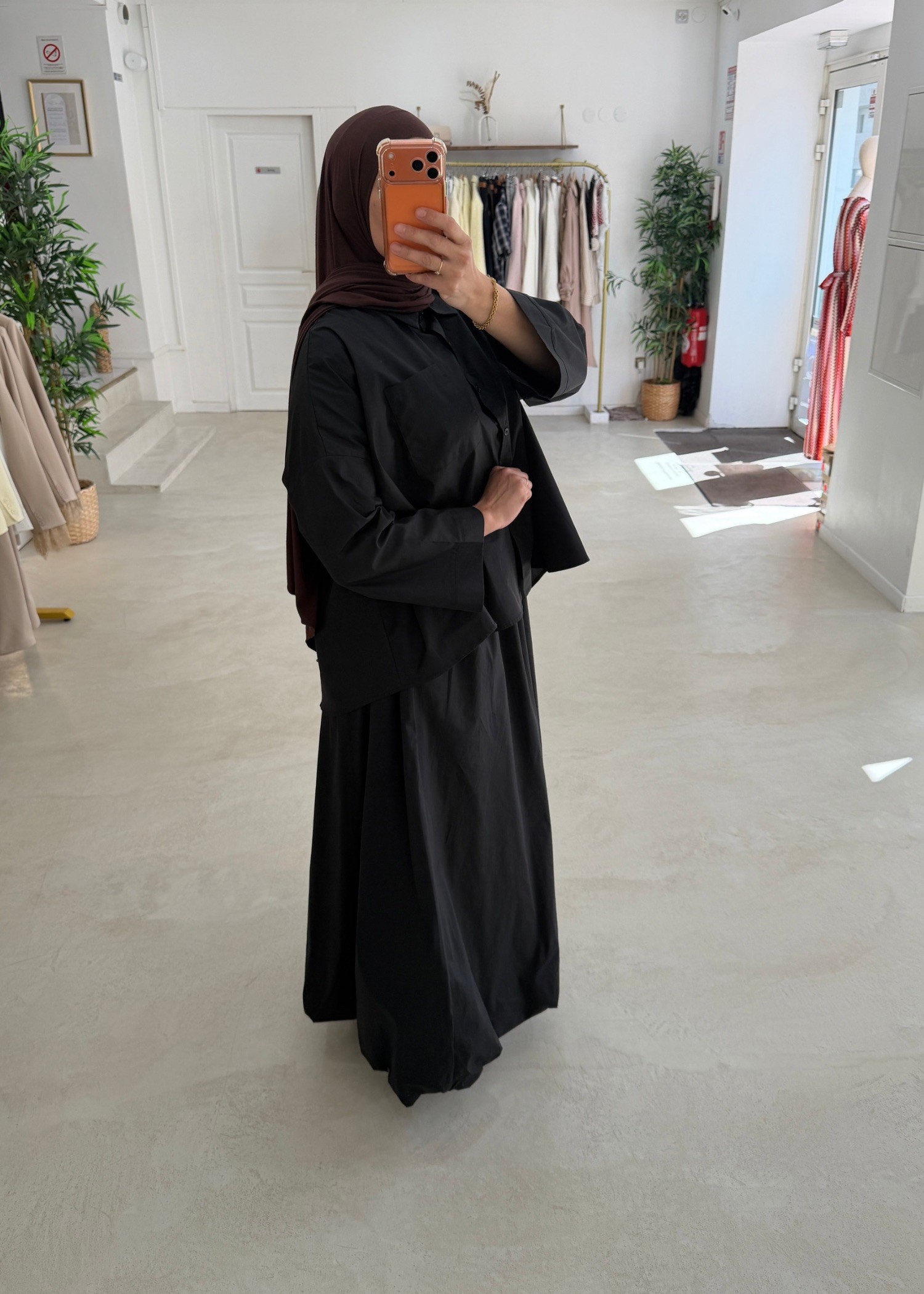 Ensemble jupe ballon noir