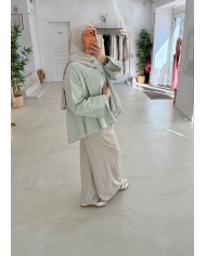 chemise oversize vert d'eau