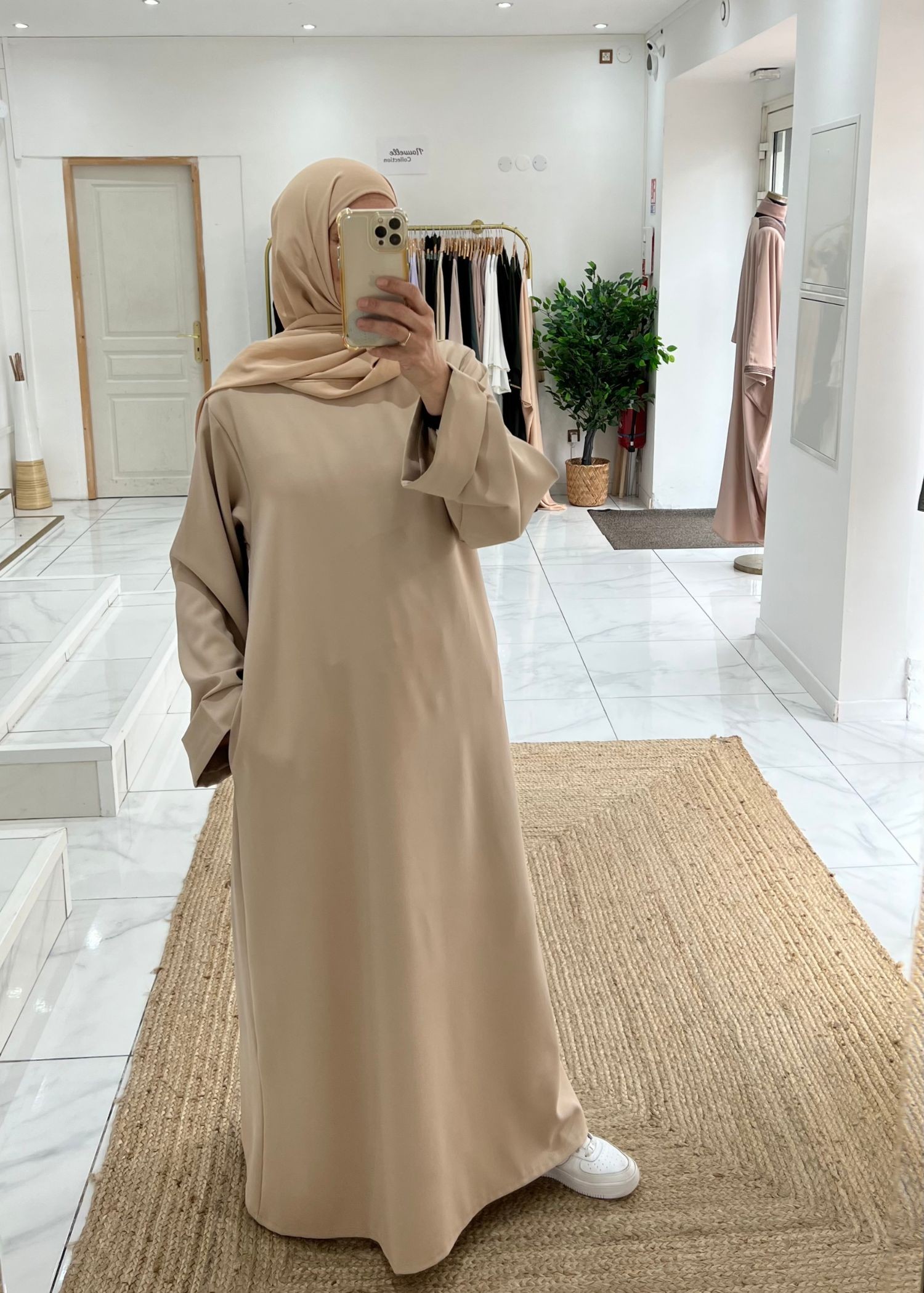 Abaya basic beige
