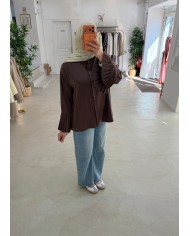 Chemisier Muse chocolat