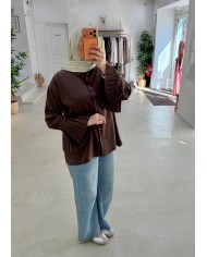 Chemisier Muse chocolat