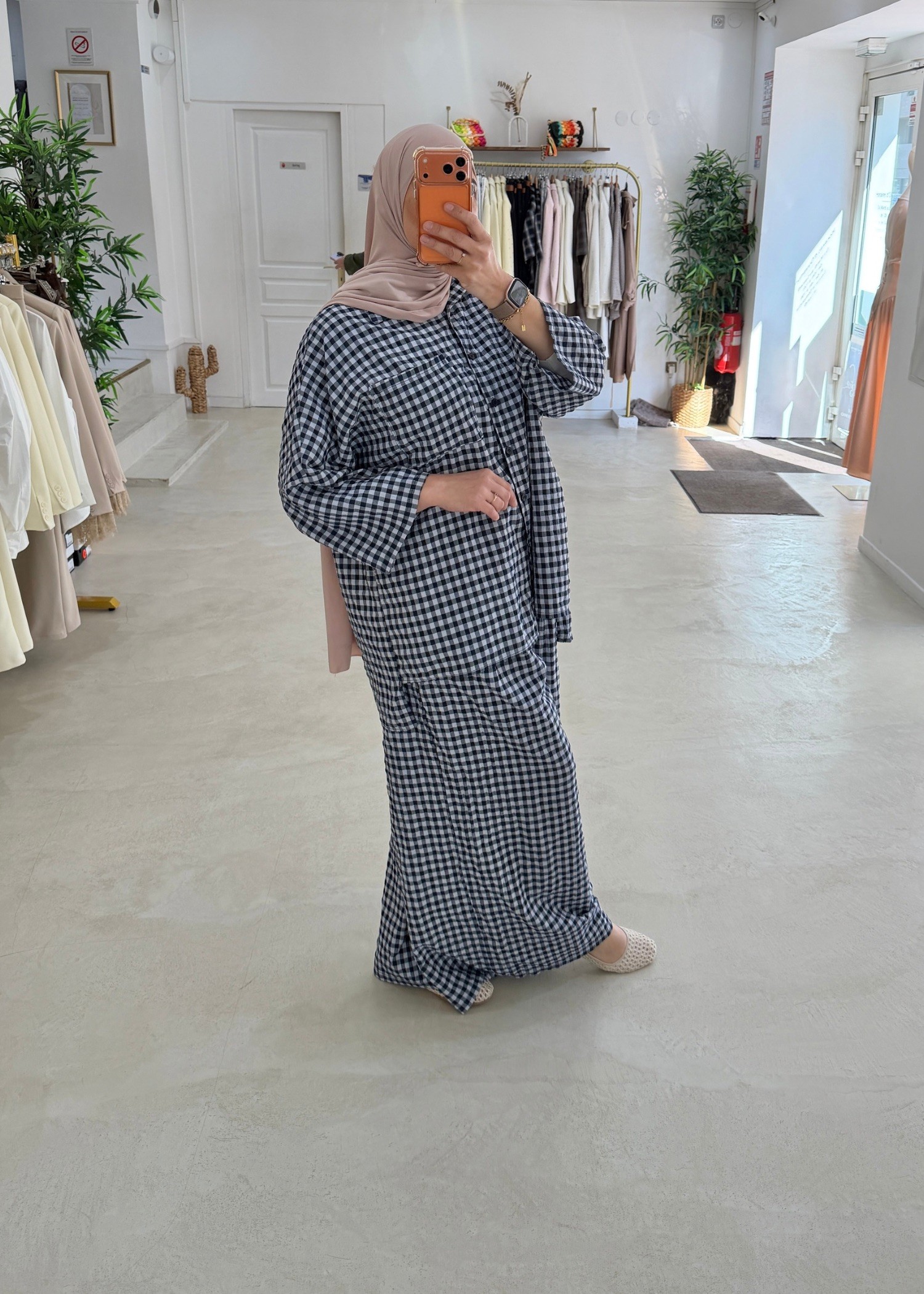 Ensemble Vichy bleu