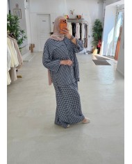 Ensemble Vichy bleu