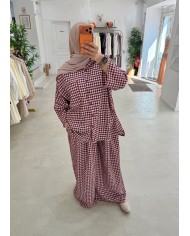 Ensemble vichy choco