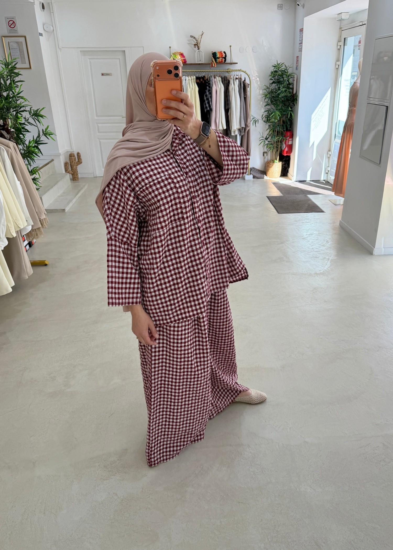 Ensemble vichy rouge