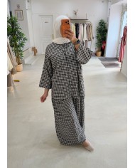 Ensemble vichy choco