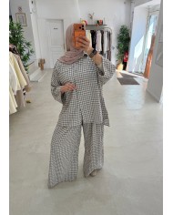 Ensemble vichy choco