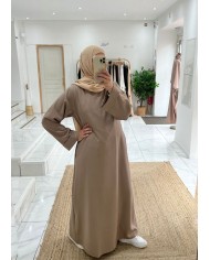 Abaya basic taupe Abaya basic taupe