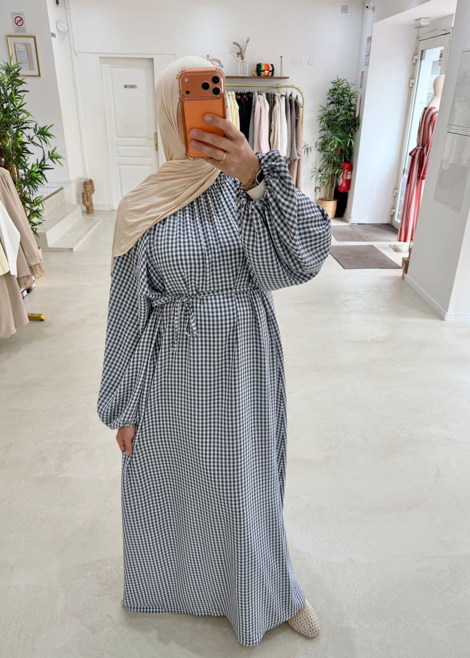 Robe Vichy bleu