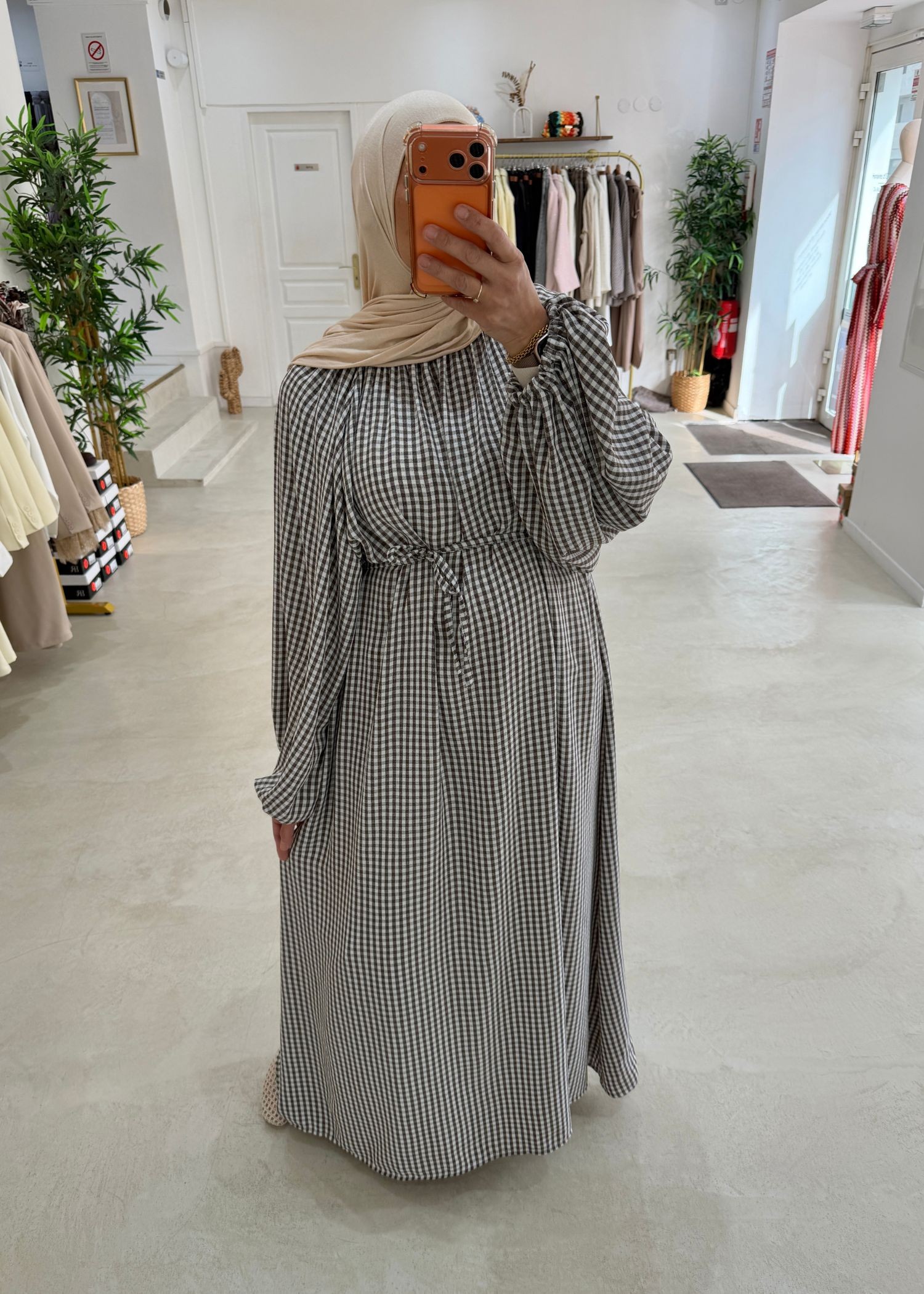 Robe Vichy choco