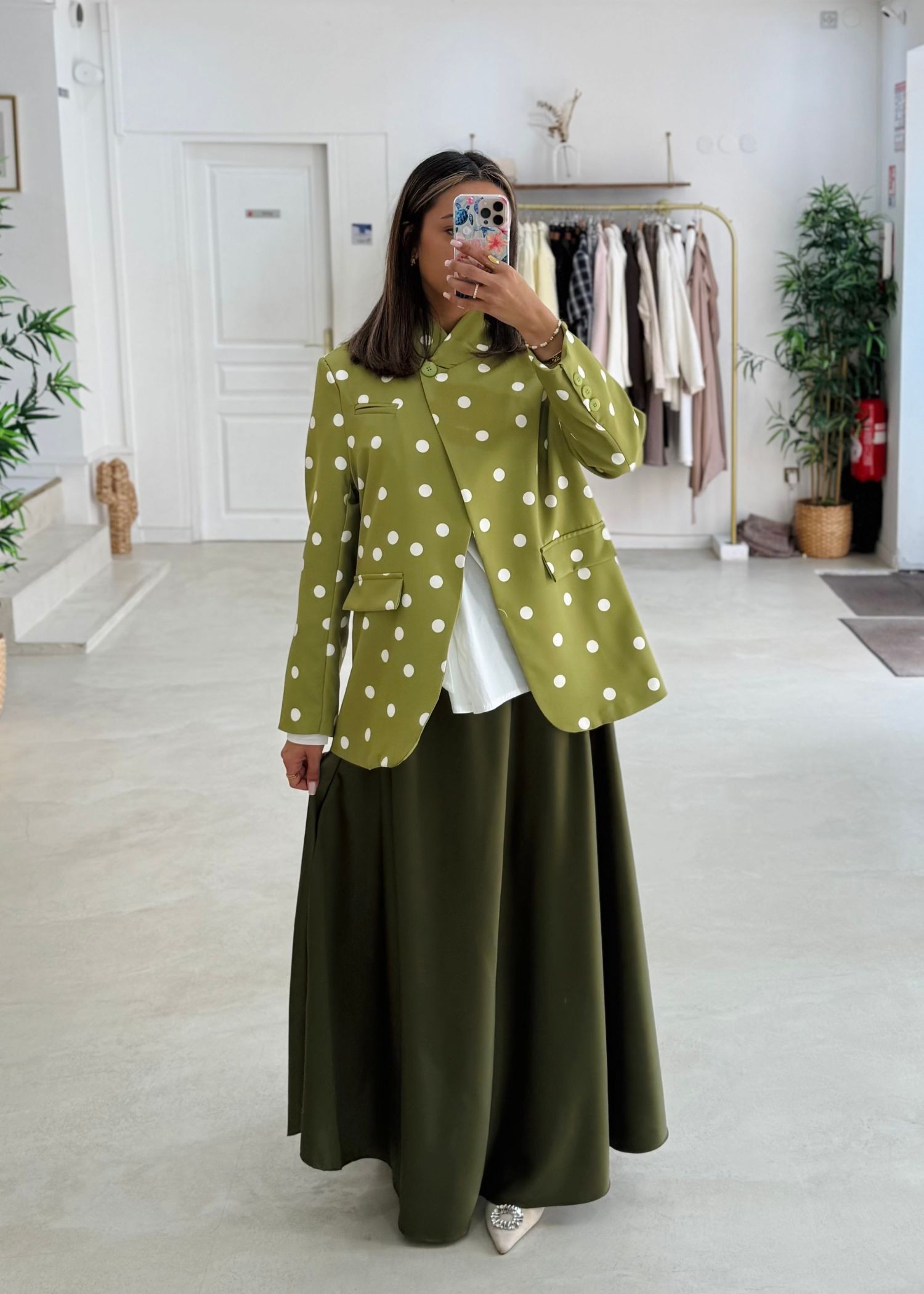Veste à pois (plusieurs coloris)