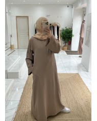 Abaya basic taupe Abaya basic taupe